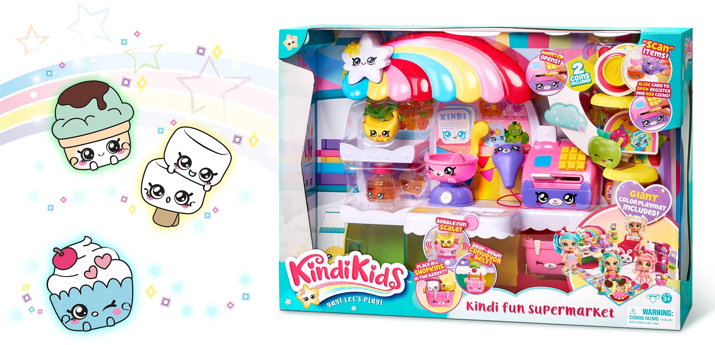 Kindi Kids creative branding package design for Moose Toys by McHale Design, KindiKids Creative Branding Agency