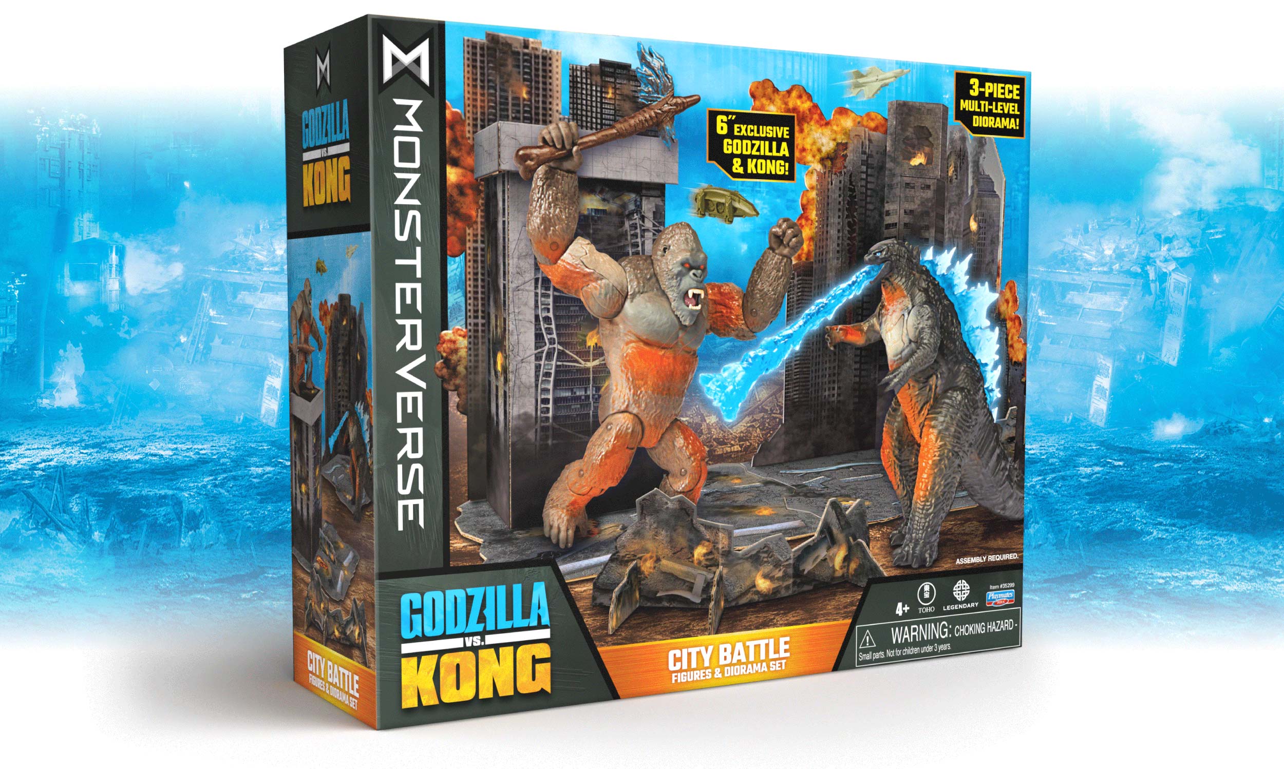 Monsterverse Godzilla vs King Kong for Playmates Toys by McHale Design